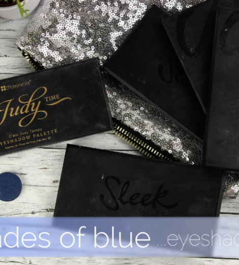 7 shades of blue … eyeshadows