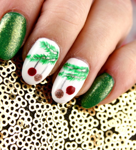 3 weihnachtliche Naildesigns