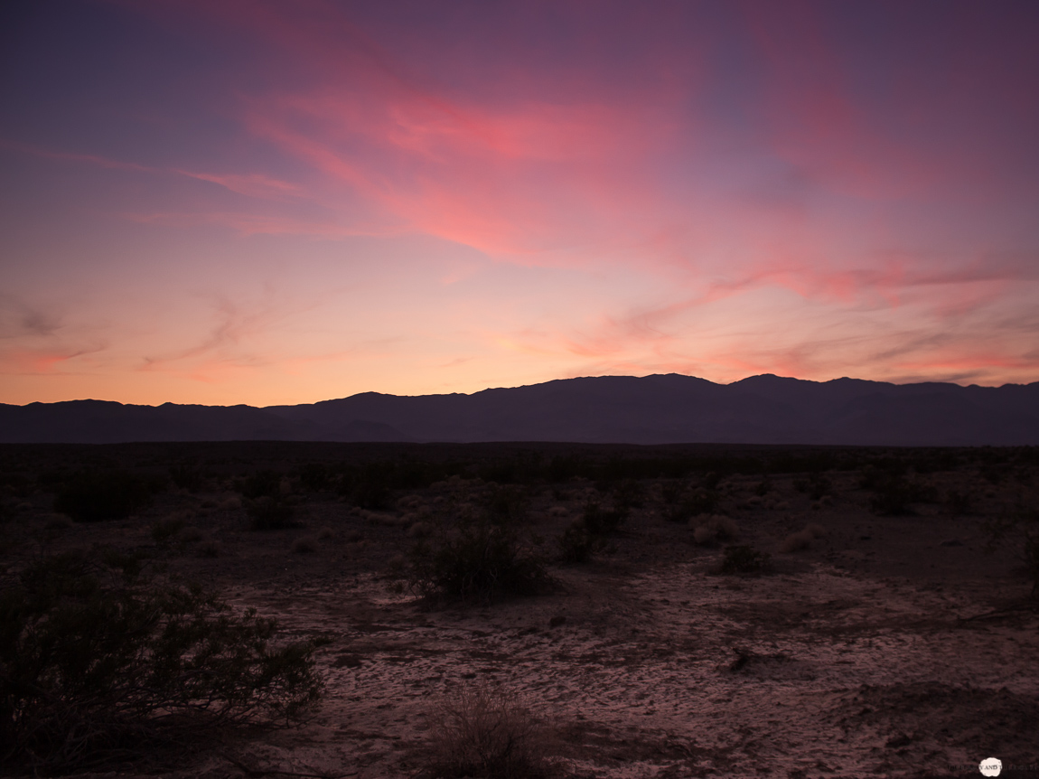 Death Valley Sunset Westcoast USA Roadtrip Travel Diary