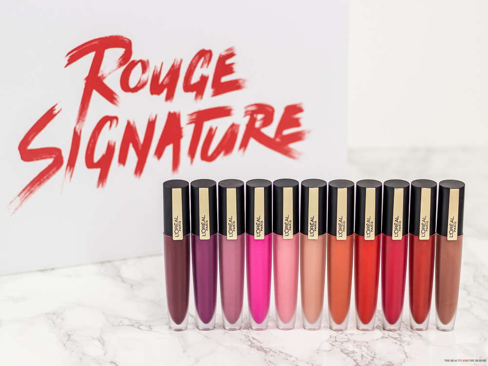 L'Oréal Rouge Signature Lipsticks Review Drogerie Erfahrung