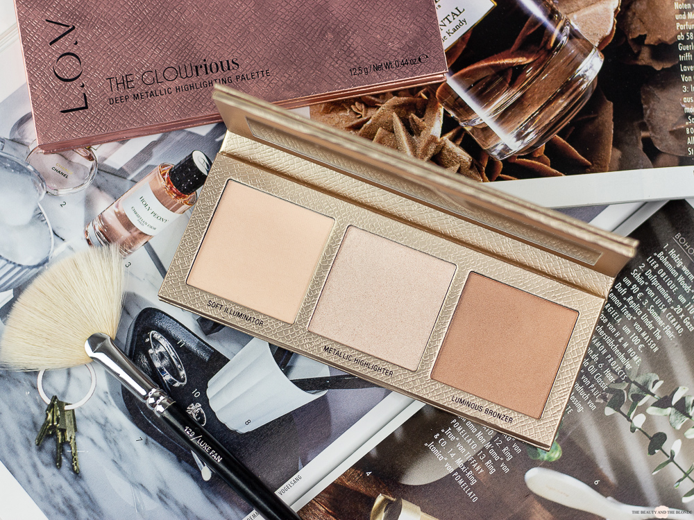 LOV The GLOWrious Highlighter Paletten Review Swatches Drogerie
