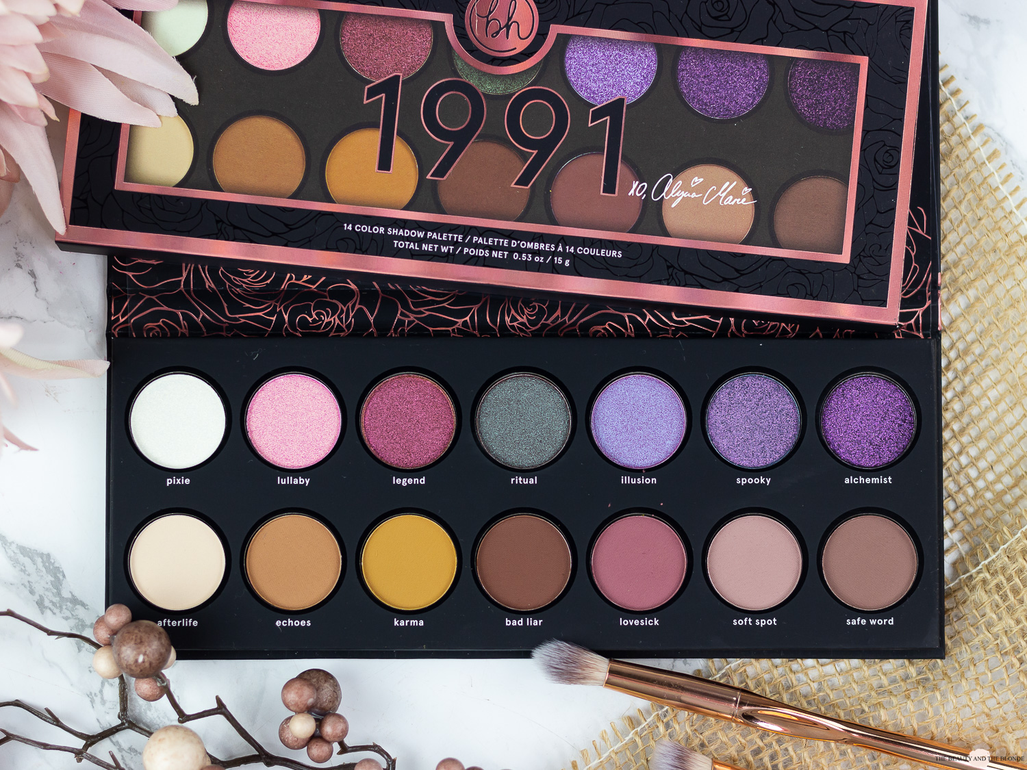 bhCosmetics Alycia Marie 1991 Palette Review Swatches 
