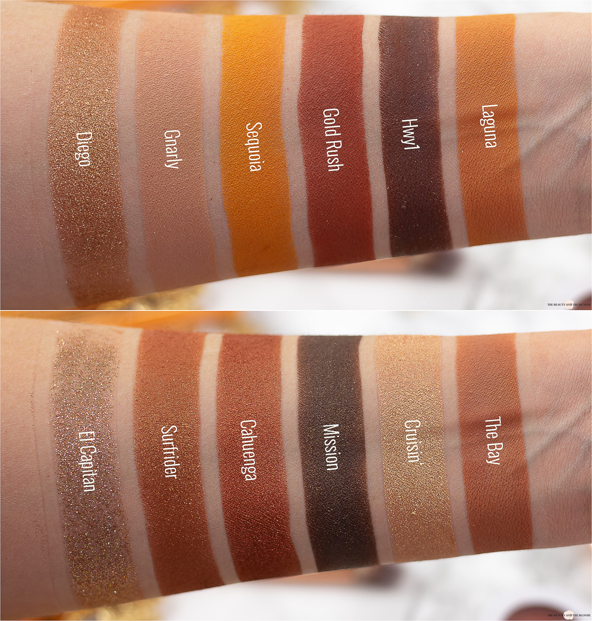 ColourPop California Love Palette Swatches