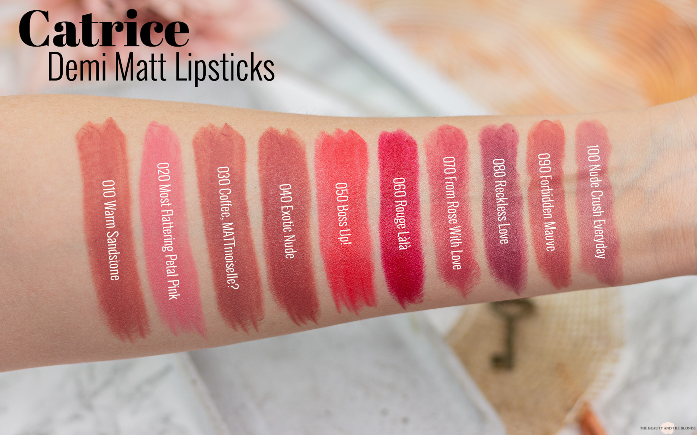 Catrice Demi Matt Lipsticks Swatches