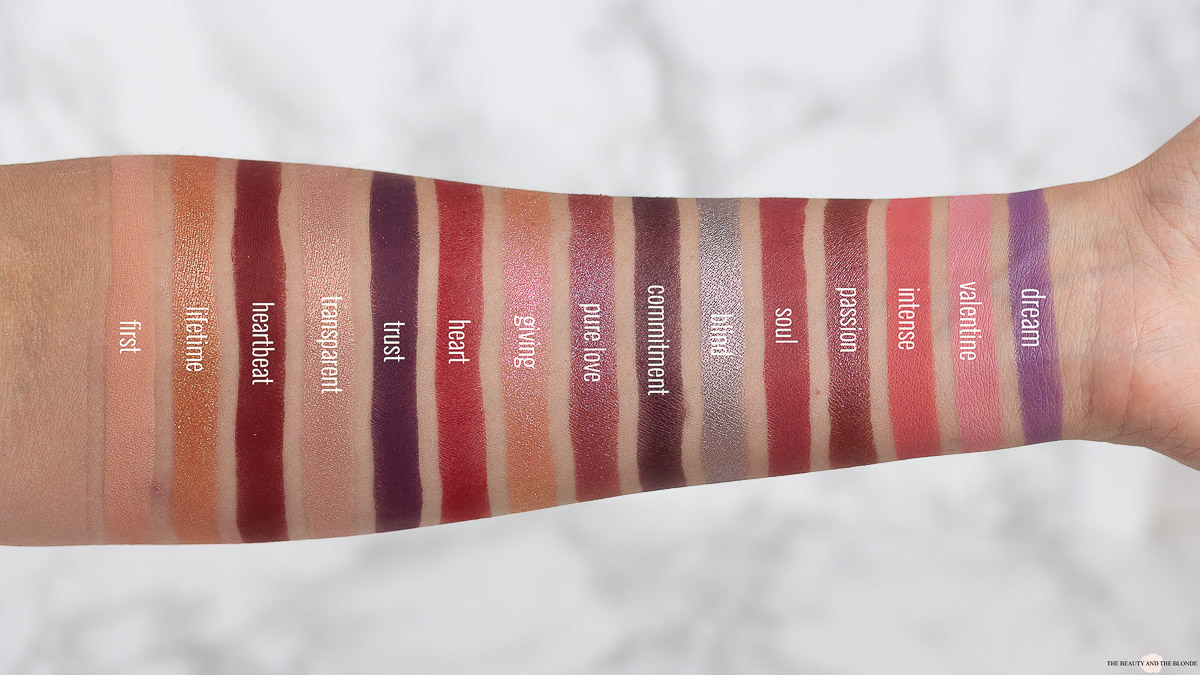 Natasha Denona Love Palette Swatches