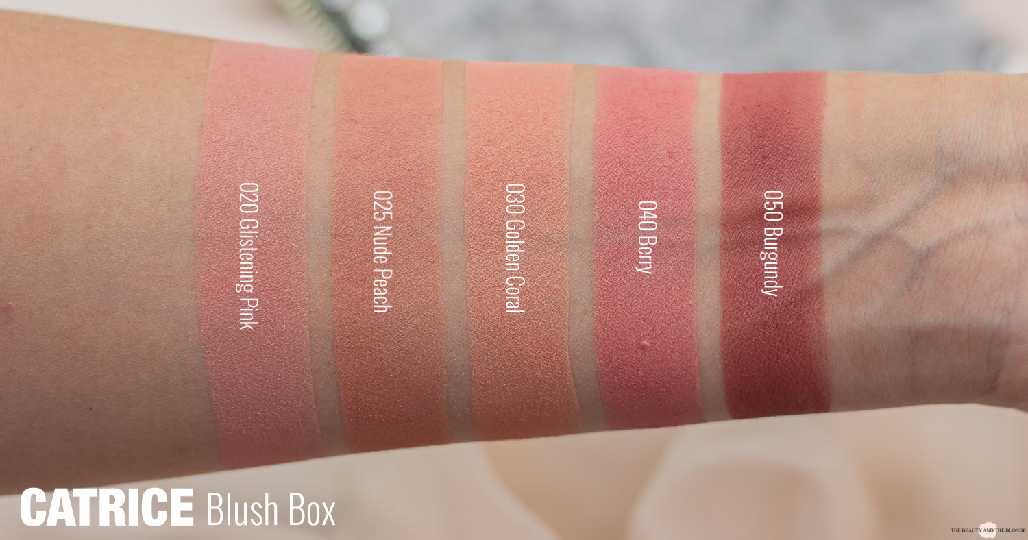 Catrice Blush Box Swatches