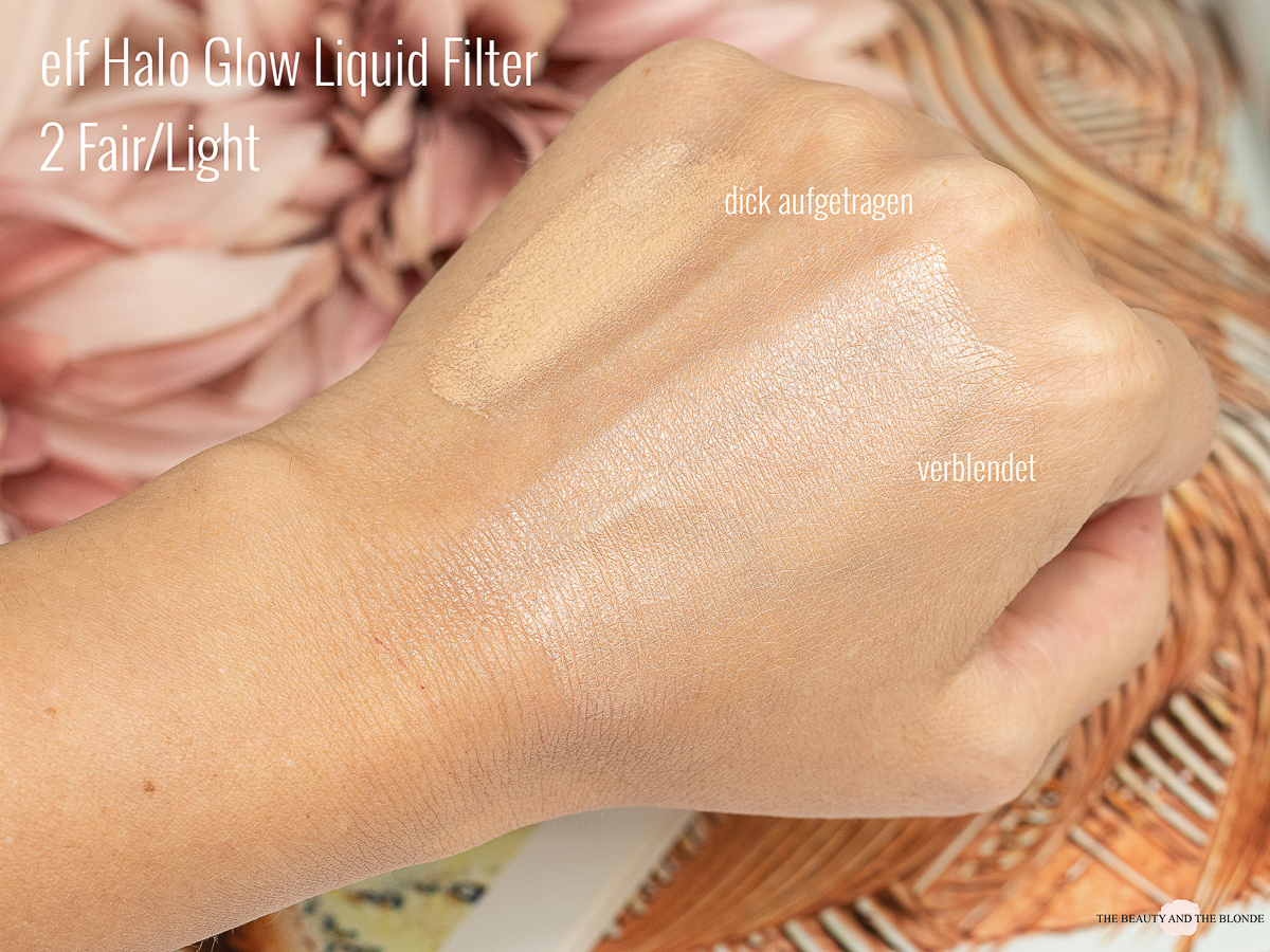 e.l.f. Halo Glow Liquid Filter Swatch